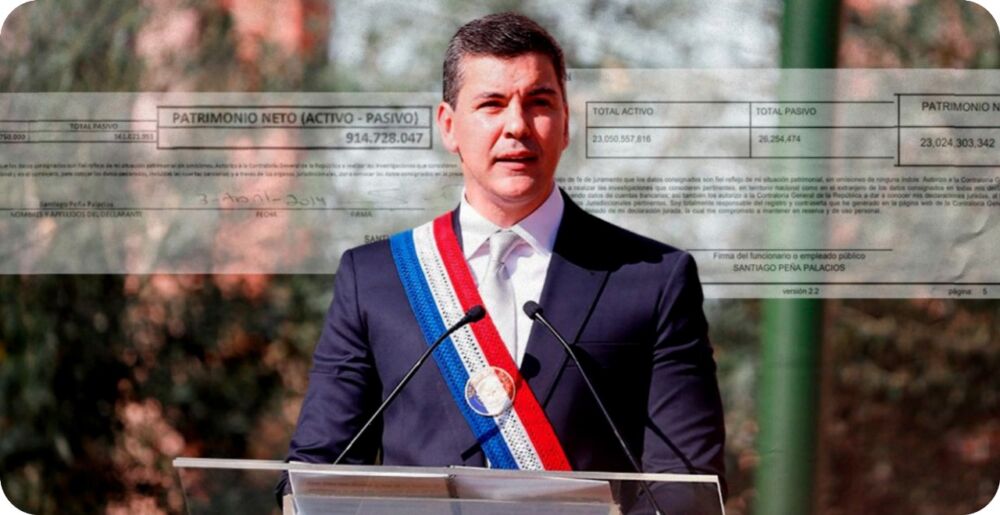 Imagen de Santiago Peña, presidente de Paraguay.